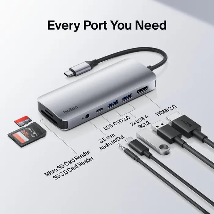 Belkin USB-C Hub (7в1)