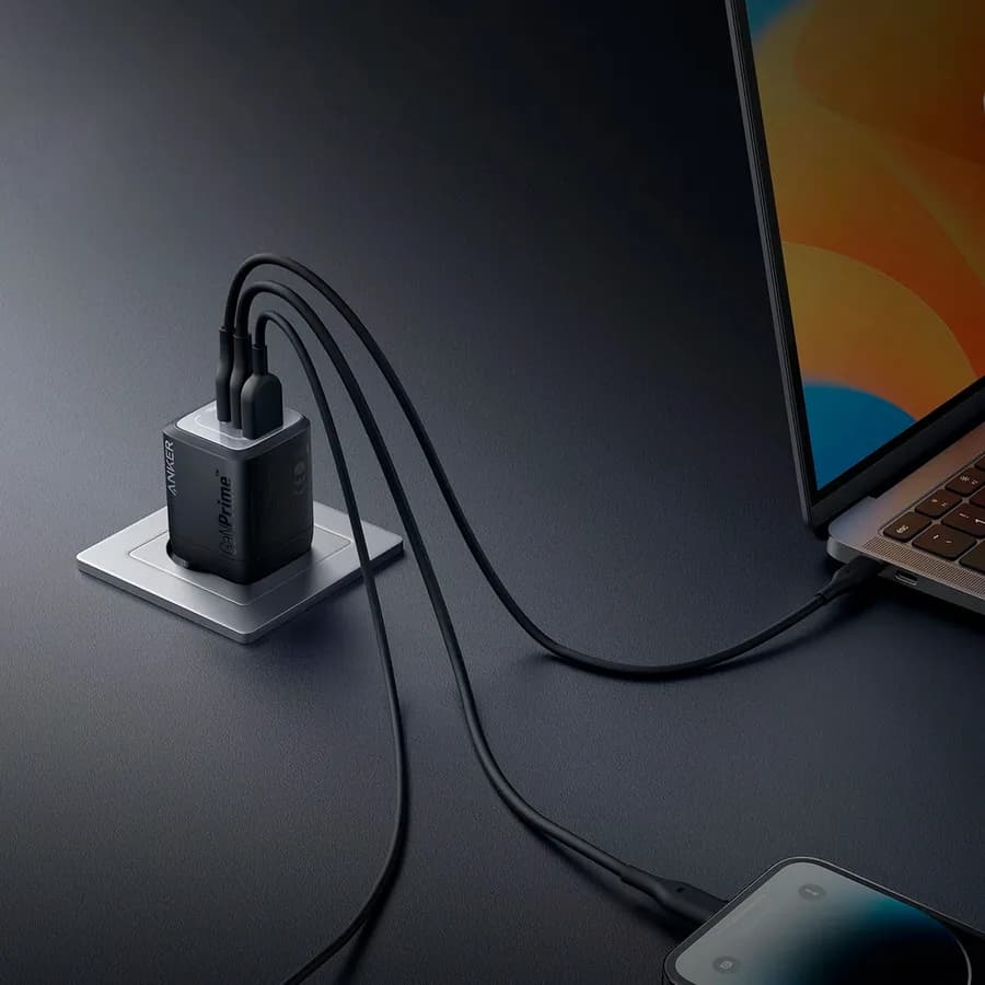 Блок питания Anker Prime 67W GaN Wall Charger (3 Ports)