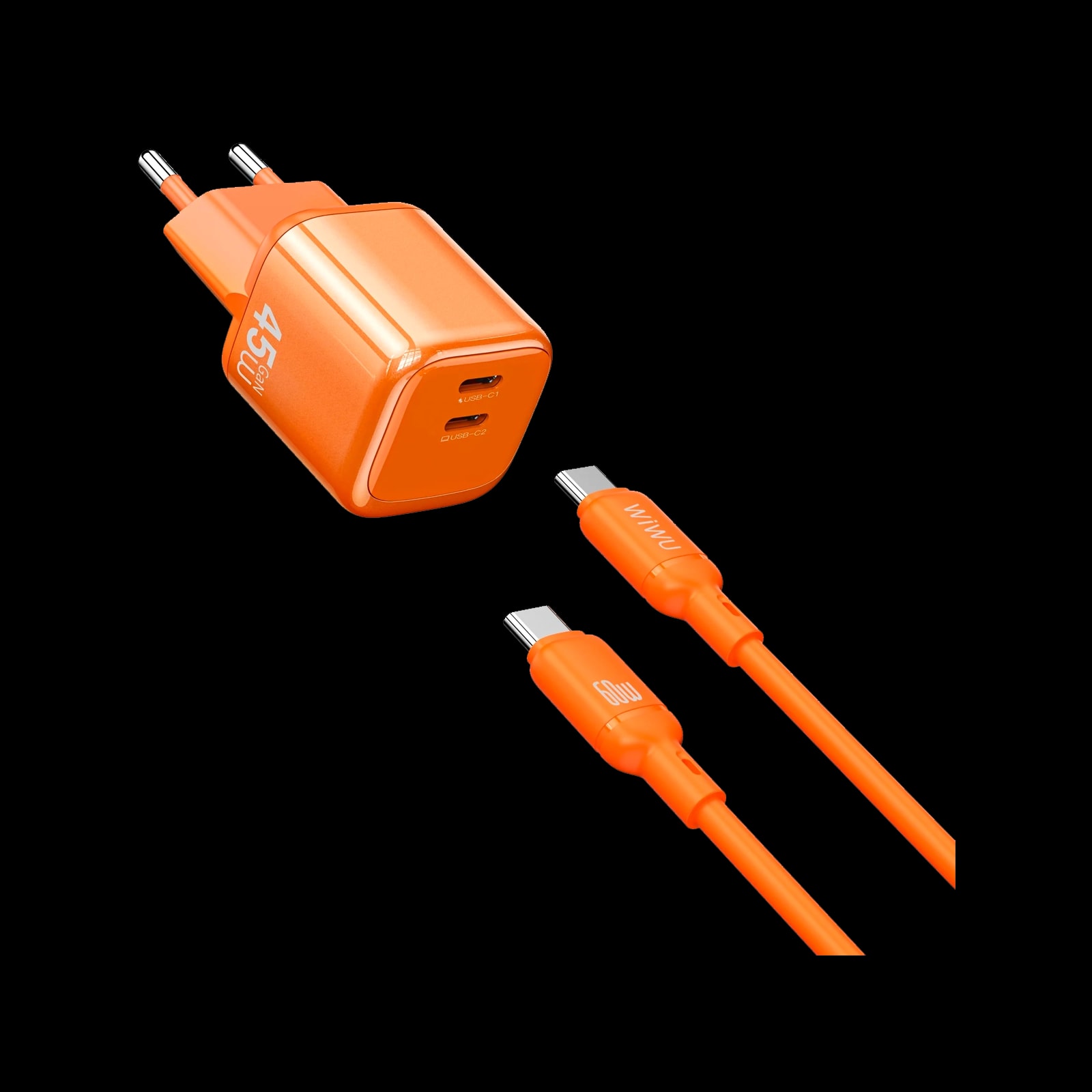 Зарядное устройство Wiwu Cube 45W Fast Charger + Cable Combo