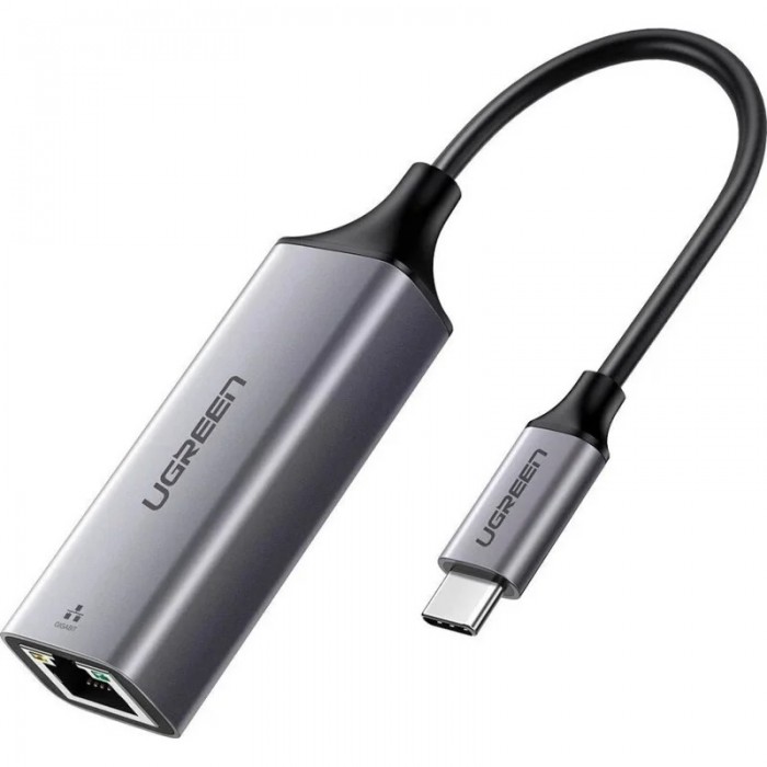 Конвертер сигнала UGreen USB-C to 10/100/1000bps Ethernet Adapter (50737)