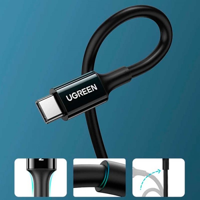 Кабель Ugreen High Quality USB-C Cable US300 USB-C to USB-C 2.0 100W 2m (80372)