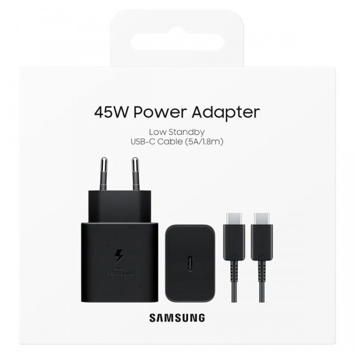 Зарядное устройство Samsung 45W Power Adapter Low Standby (EP-T4511)