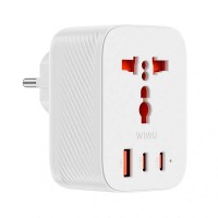 Сетевой адаптер Wiwu Power Cube 30W GaN Travel Adapter Wi-UA008