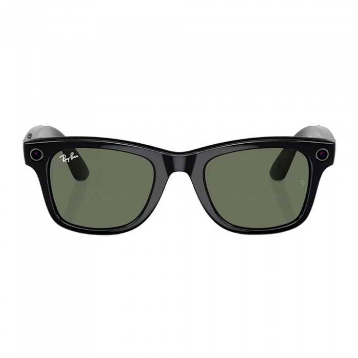 Солнцезащитные очки RayBan Meta Wayfarer RW4006 Shiny Black G15 Green