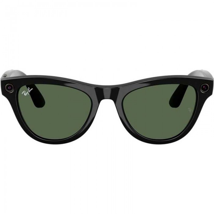 Солнцезащитные очки RayBan Meta Skyler Gen 2 Shiny Black Transition Graph. Green