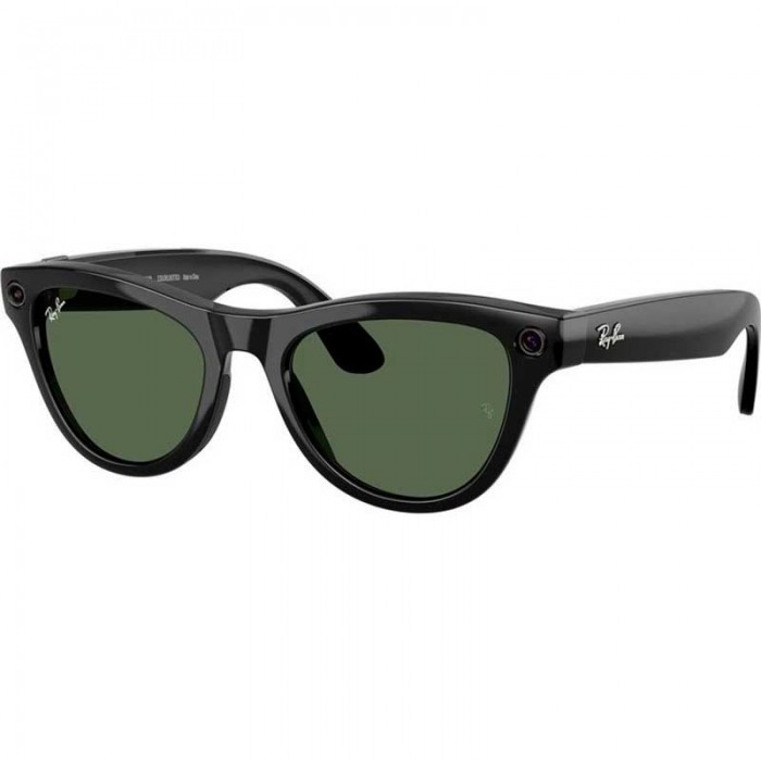 Солнцезащитные очки RayBan Meta Skyler Gen 2 Shiny Black Transition Graph. Green