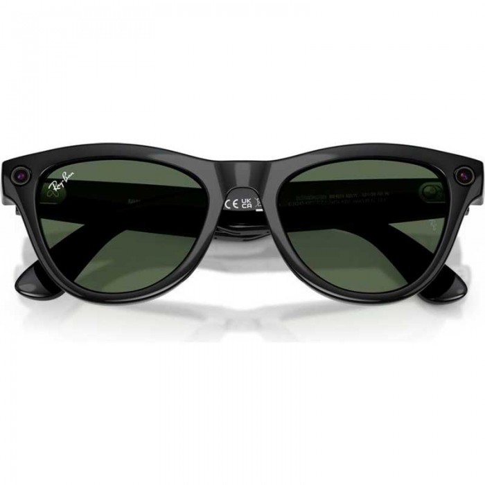 Солнцезащитные очки RayBan Meta Skyler Gen 2 Shiny Black Transition Graph. Green