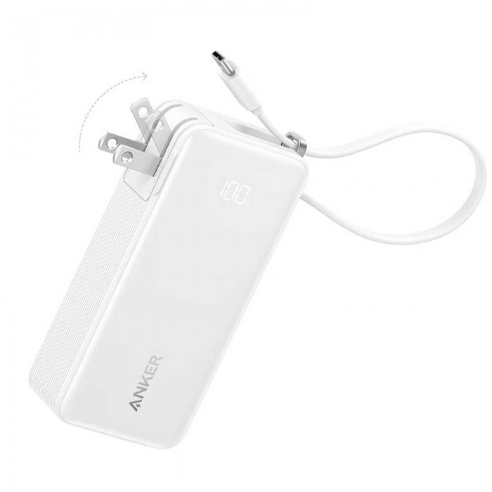 Внешний аккумулятор Anker Nano Power Bank 10000мАч, 30W, Built-In Retractable USB-C Cable