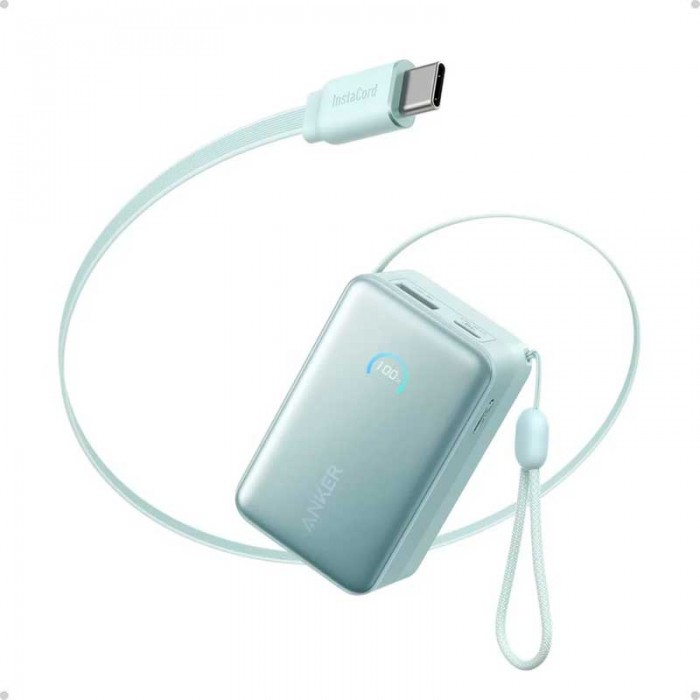 Внешний аккумулятор Anker Nano Power Bank 10K, 45W, Built-In Retractable USB-C Cable