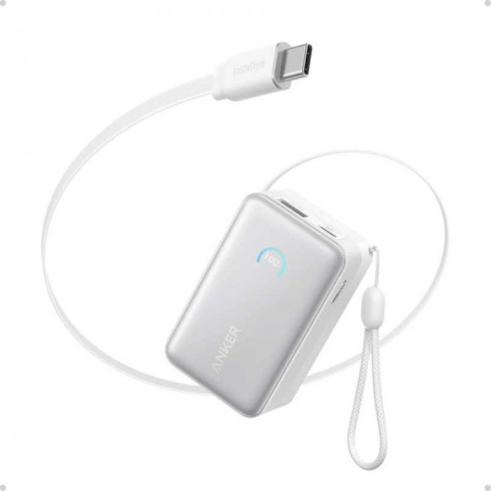 Внешний аккумулятор Anker Nano Power Bank 10K, 45W, Built-In Retractable USB-C Cable