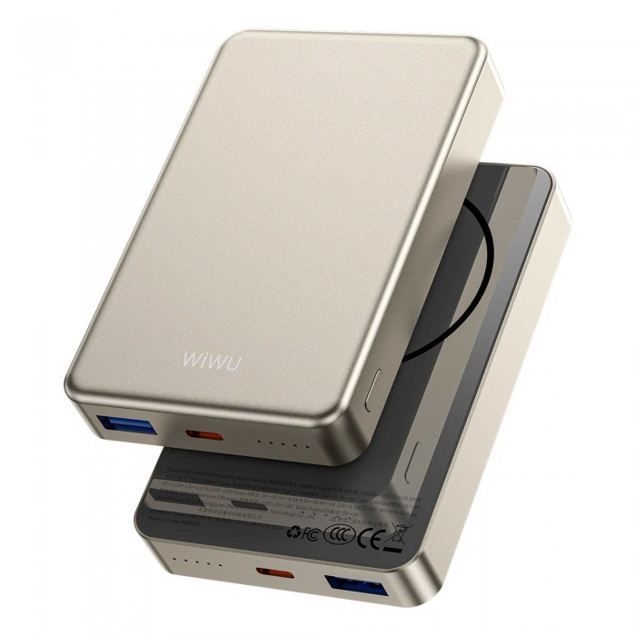 Внешний аккумулятор Wiwu Ultra Thin Magnetic Power Bank 10000mAh