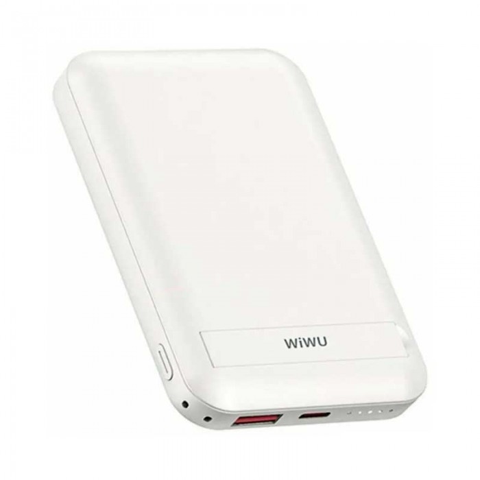 Внешний аккумулятор Wiwu Snap Cube- Magnetic Wireless Charger Power Bank 10000mAh SC1000WHT (3C)