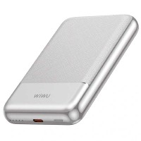 Внешний аккумулятор Wiwu Silver Seraph Alloy Unibody Power Bank 10000 mAh
