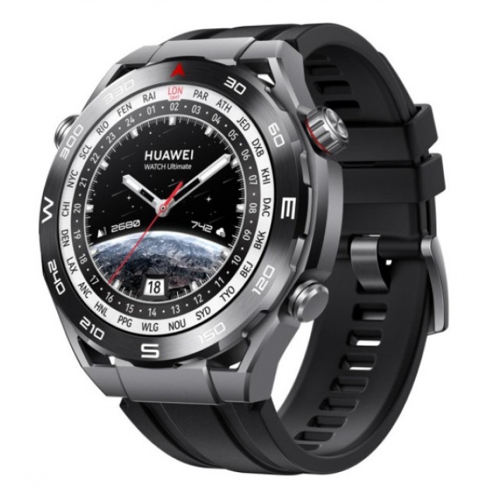 Смарт-часы Huawei Watch Ultimate Black HNBR Strap